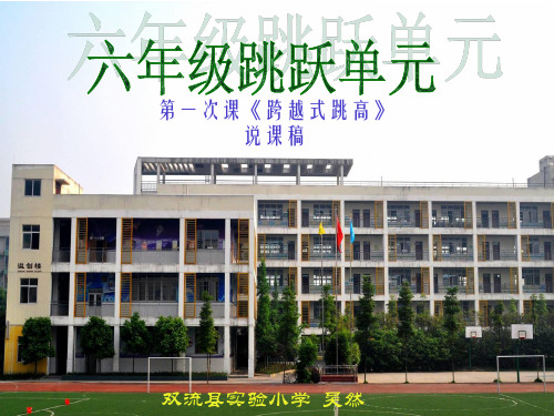 体育跳跃单元优秀课件