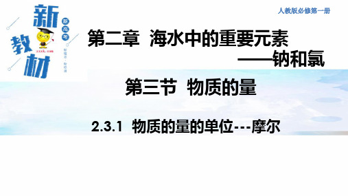 化学必修第一册第二章第三节 物质的量