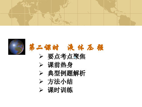液体压强物理中考复习ppt课件509K