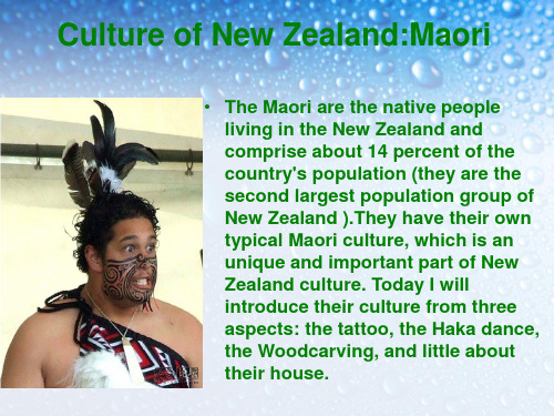 Maori--New Zealnd(新西兰的毛利人介绍)共16页文档