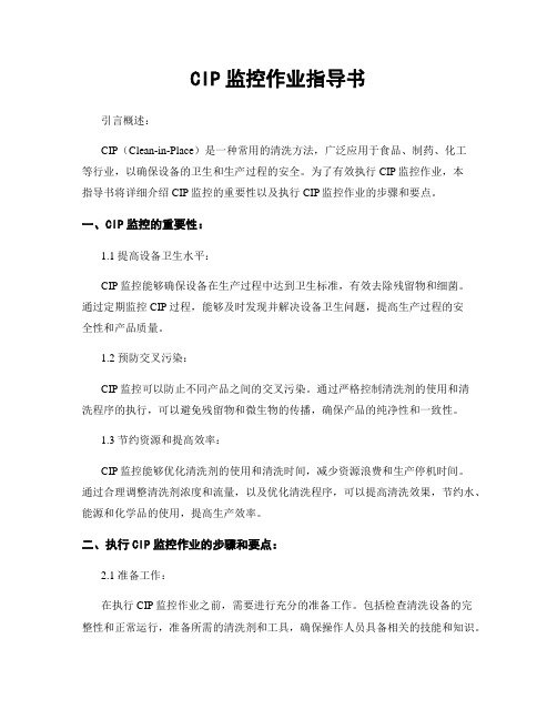 CIP监控作业指导书