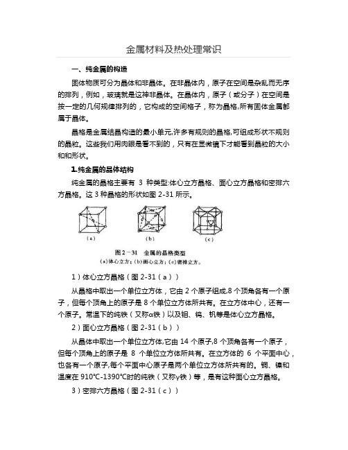 金属材料热处理常识