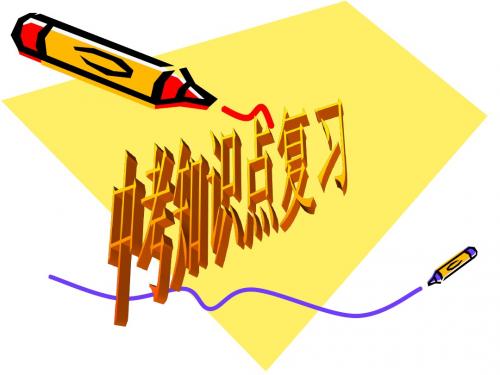 中考知识点复习ppt课件