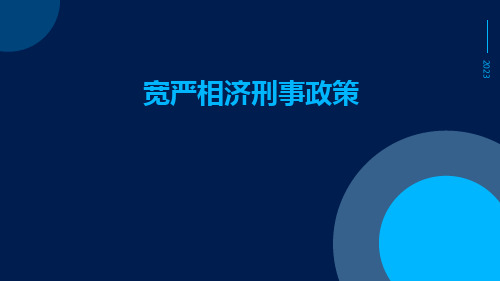 宽严相济刑事政策