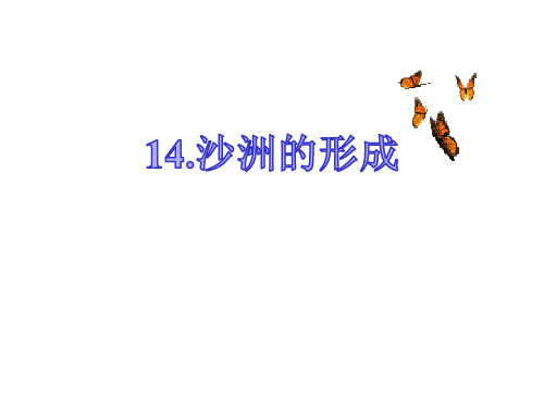 五年级下册科学课件-14沙洲的形成 ｜冀教版