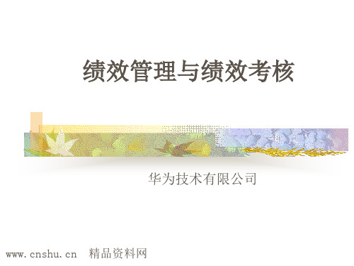 XX技术有限公司绩效管理与绩效考核(PPT89页)