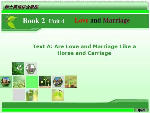 研究生综合英语book 2unit_4_loveandmarriagePPT课件