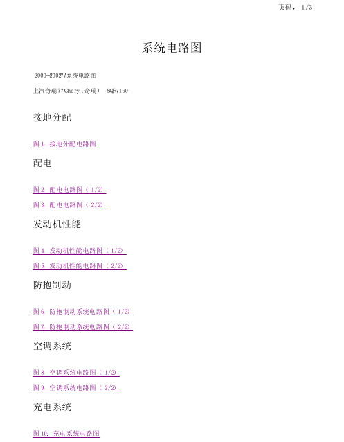 奇瑞电路图