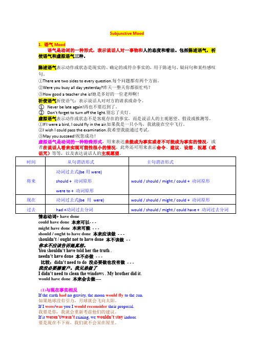 专业四级考试语法-虚拟语气(全)