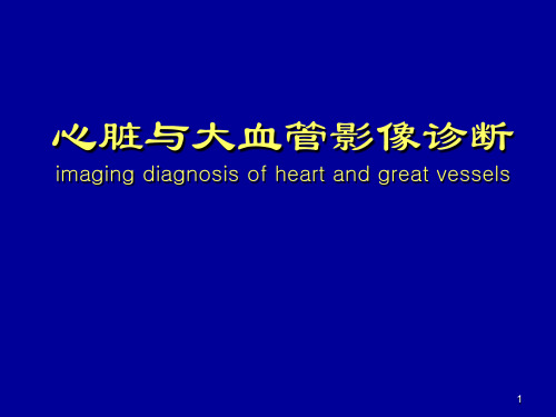 心脏与大血管影像诊断PPT参考课件
