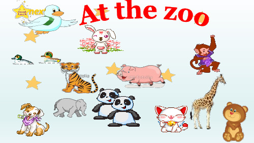 三年级下册英语课件-Unit 3 At the zoo 人教PEP版 (共17张PPT)