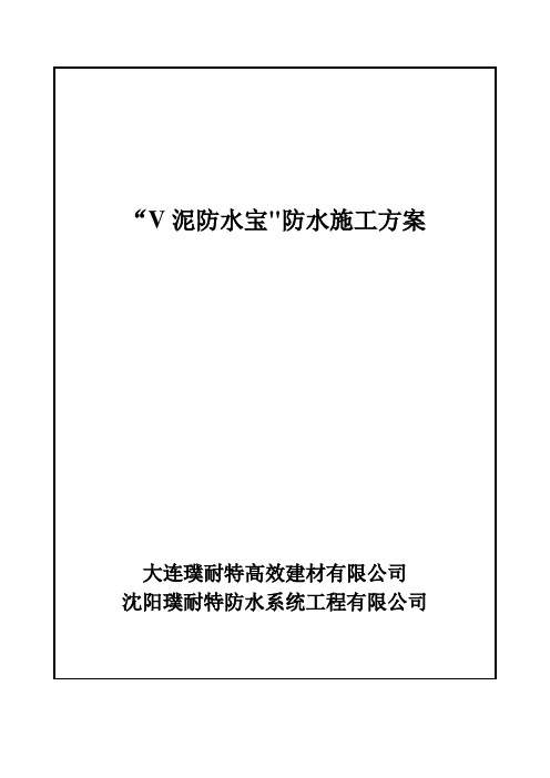 防水宝施工方案