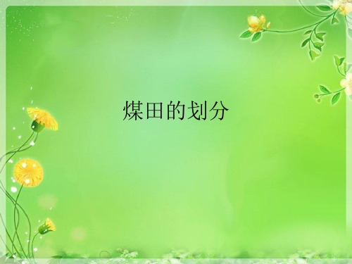 煤田的划分优秀课件