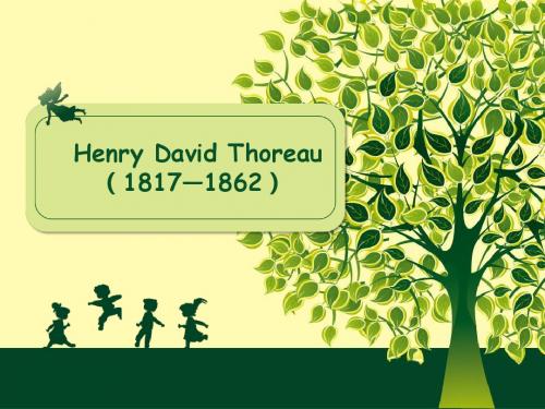 Henry David Thoreau