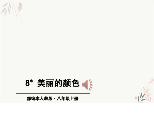 美丽的颜色ppt课件(完美版)