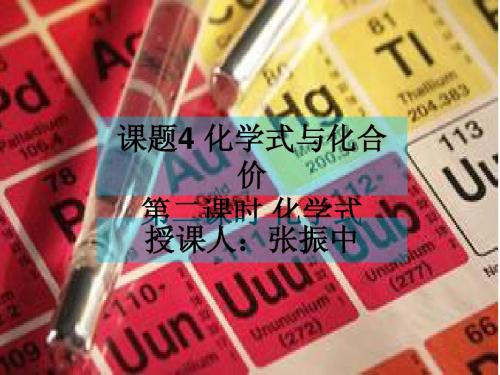 课题4 化学式与化合价第二课时化学式(振中原创)