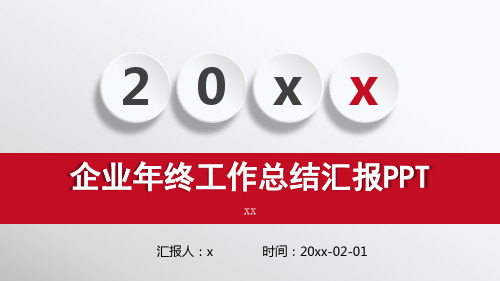 企业年终工作总结汇报模板(共36张PPT)