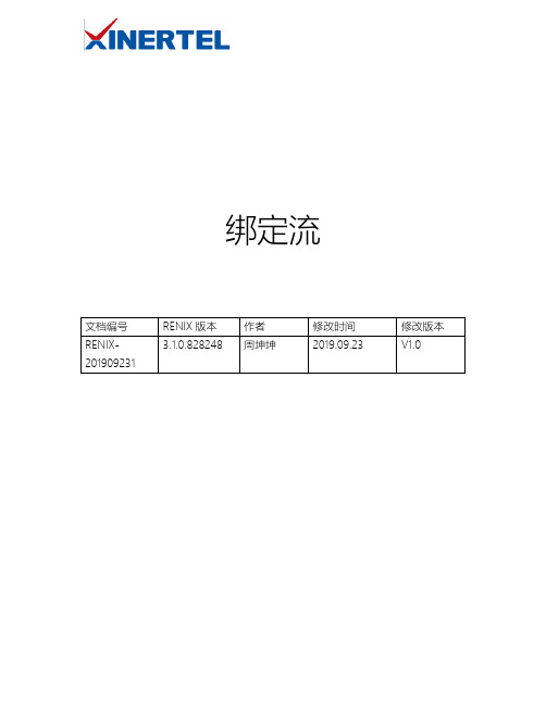 信而泰RENIX_绑定流