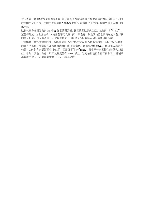 怎么看雷达图呢