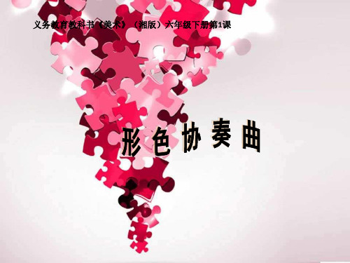 六年级下册美术课件 -第一课 形色协奏曲 ︳湘美版  (共24张PPT)