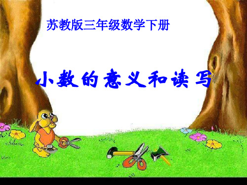 苏教版三年下小数的意义和读写课件-18页文档资料