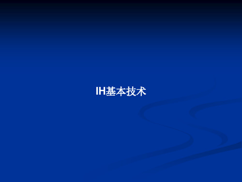 IH基本技术PPT教案