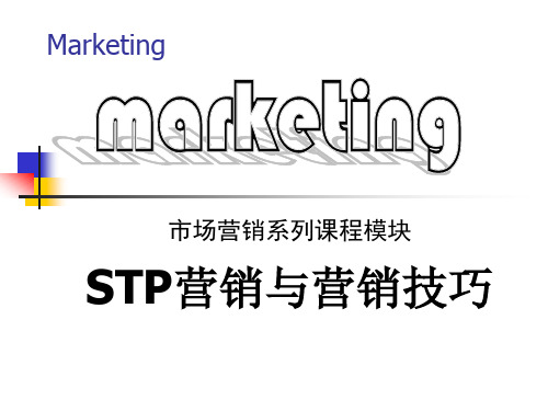 STP营销与营销技巧.pptx