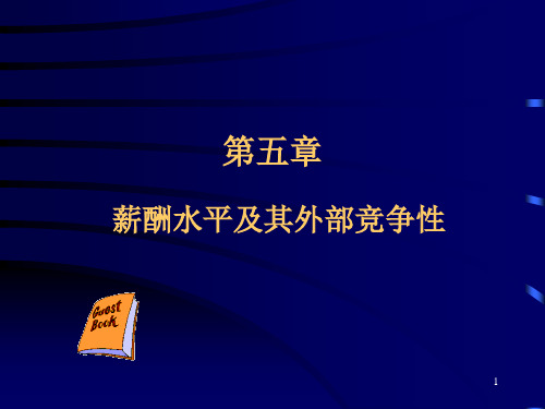 薪酬管理----_薪酬水平及外部竞争性
