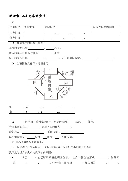 高中地理岩石圈