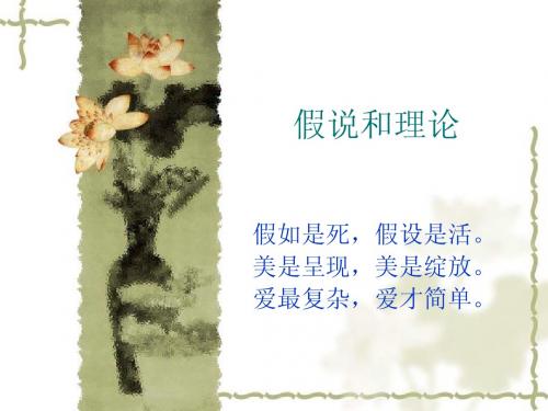 假说和理论