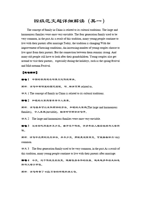 英语四级作文范文26篇(其一)