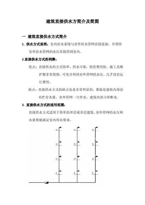 建筑直接供水方式简介及简图