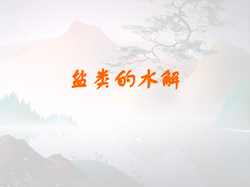 3.3《盐类的水解》课件4(苏教版选修4)