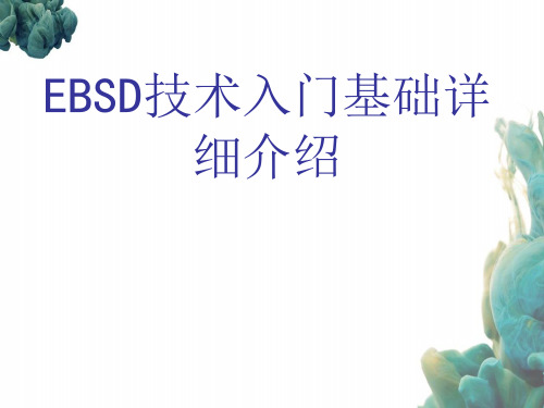EBSD技术入门基础详细介绍