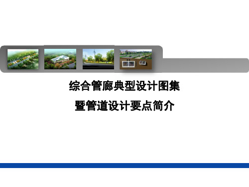综合管廊典型设计图集暨管道设计要点简介