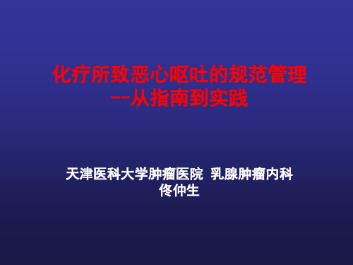 化疗诱导恶性、呕吐