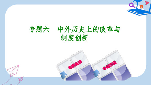【精选】重庆专版中考历史复习专题突破专题六中外历史上的改革与制度创新课件