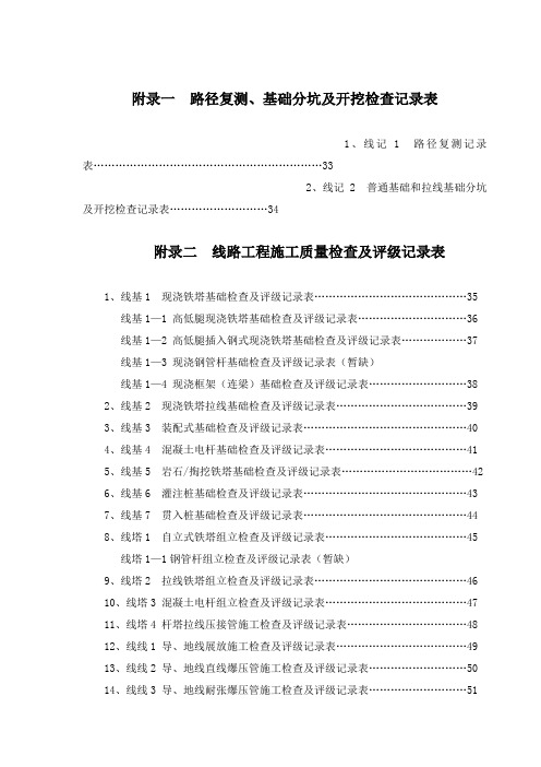 110KV~500KV架空电力线路工程质量检验及评定标准