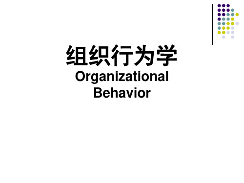 组织行为学(第四版)