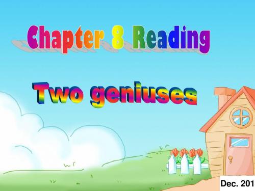 Chapter 8 Great Minds (reading 3)课件(牛津深圳版九年级全册)