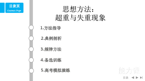 高一物理思想方法：超重与失重现象