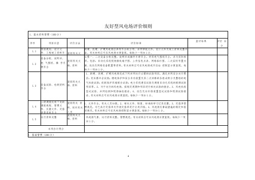 友好型风电场评价细则