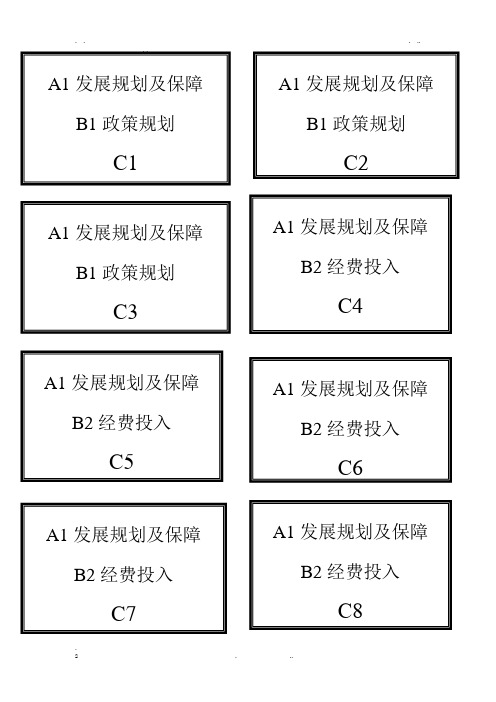 义务教育均衡发展档案盒标签(正、侧)