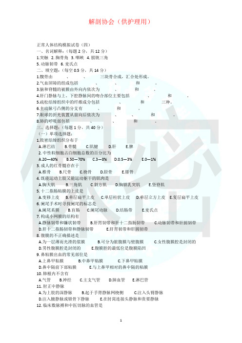 正常人体结构(供护理用)