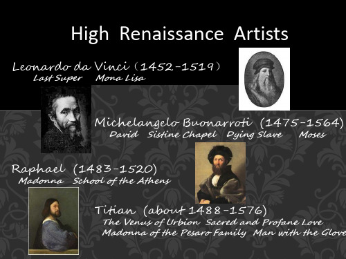 high Renaissance