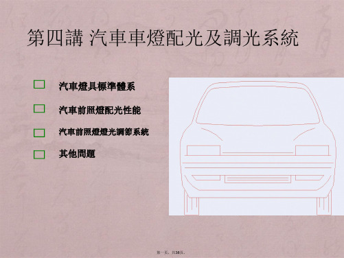 汽车车灯配光及调光系统