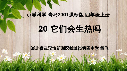 小学科学青岛版四年级上册《20.它们会生热吗》课件公开课