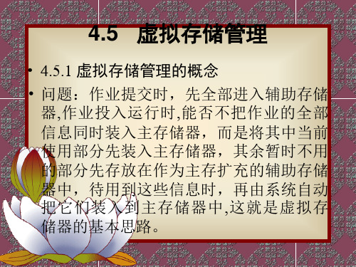 虚拟存储管理