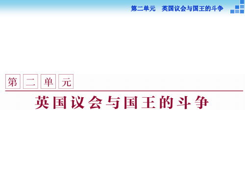 人教版选修2 第二单元第1课 英国议会与王权矛盾的激化 课件(32张)