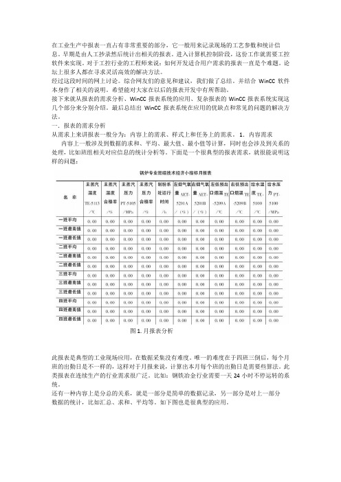 WINCC报表详解